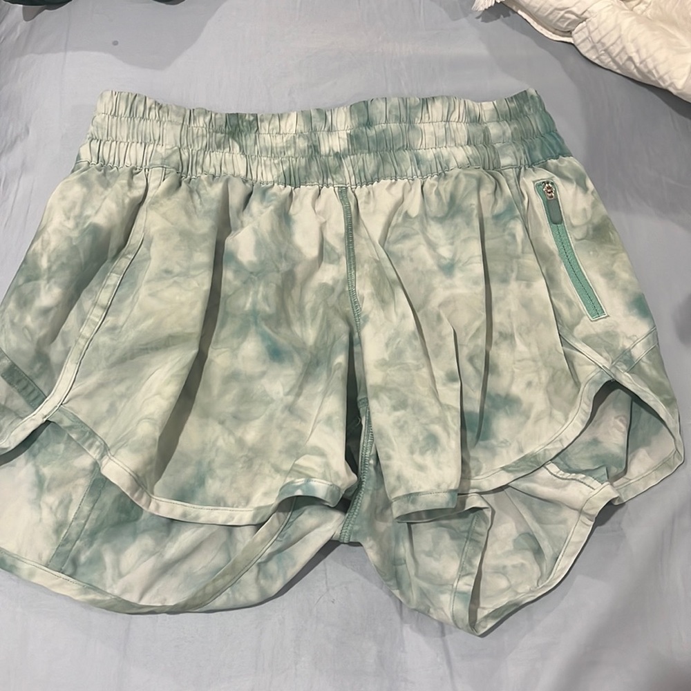 tie dye green track that shorts